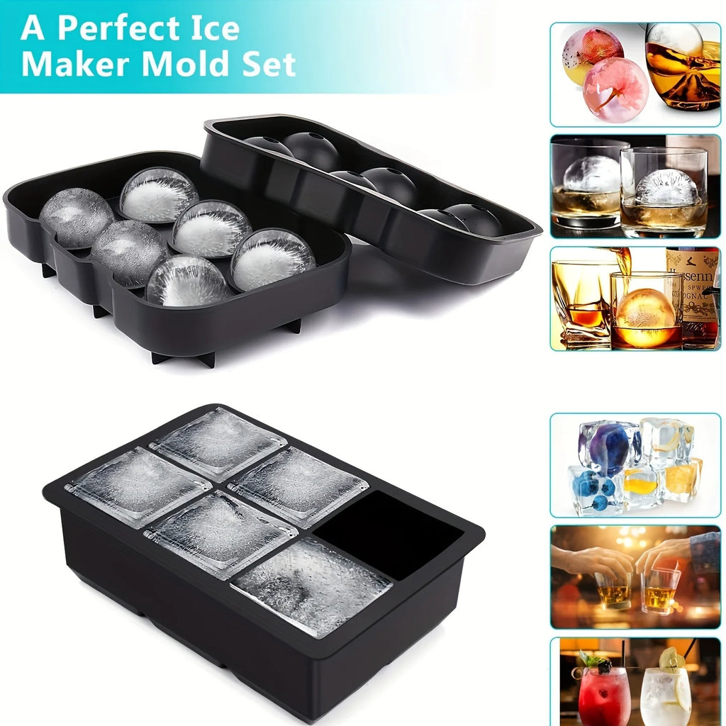 Diamond Rose Gun ETC. Shaped Ice Cube Mold Food Grade Silicone Square Ice Cube Maker Tray High Quality Mold For Bar Making Drink