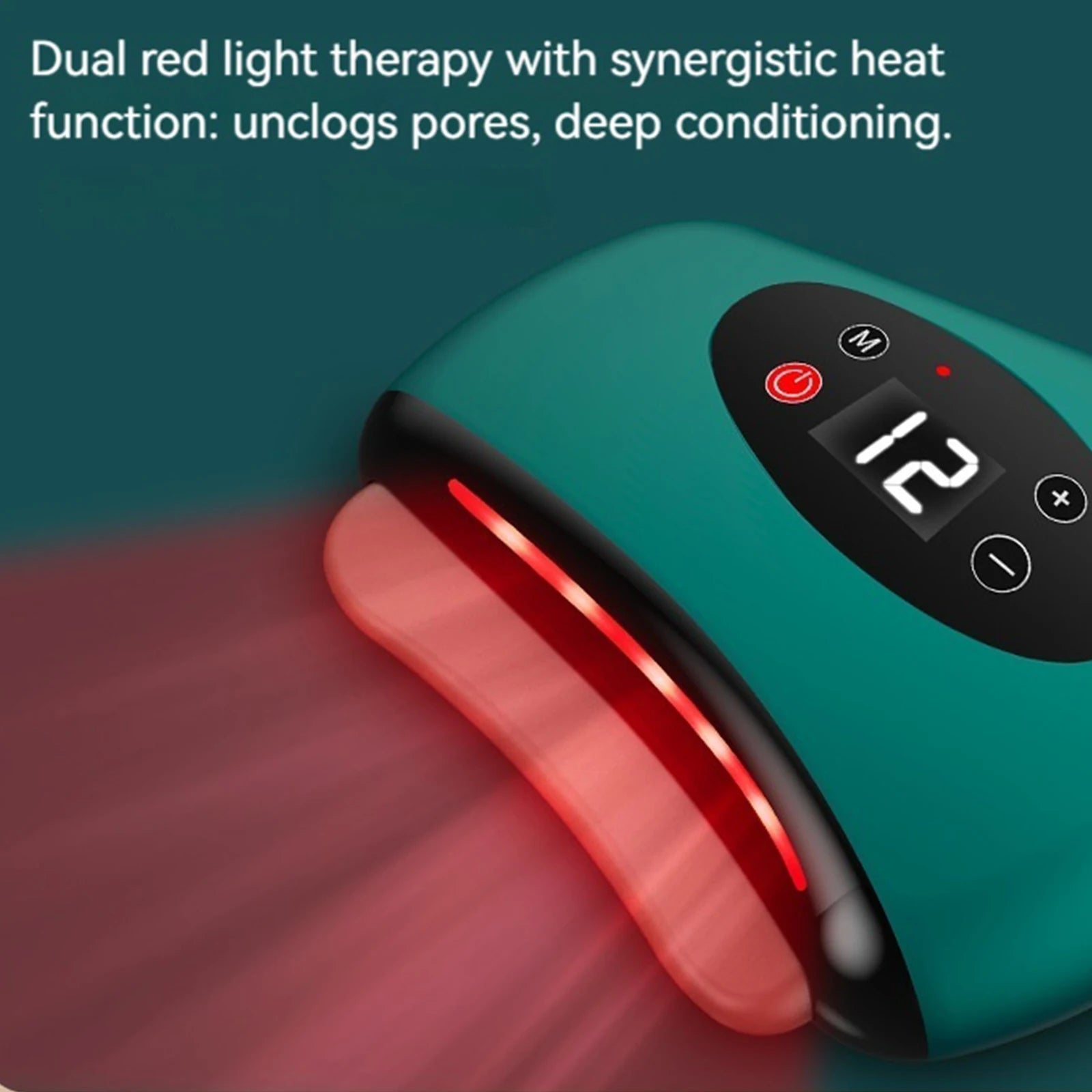Gua Sha Facial Tool with Heat and Vibration Gua Sha Face Massager Muscle Scraper Tool for Lymphatic Drainage Lift Puffiness
