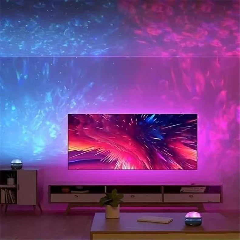 Mini LED Starry Sky Projection Light Bedroom Atmosphere Lights with Remote Control for Home Decor Room Christmas Party Disco