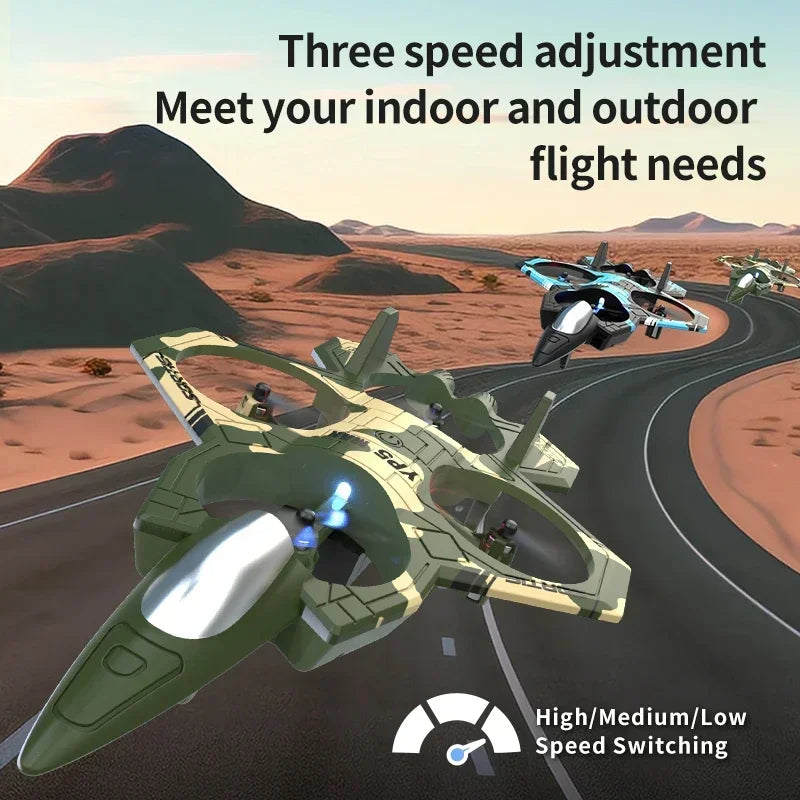 2025 new YP5 Remote Control Drone 2.4G 360° Flip Fighter Jet Toy Intelligent Fixed Height Hovering RC Airplane for Boys Kids Toy