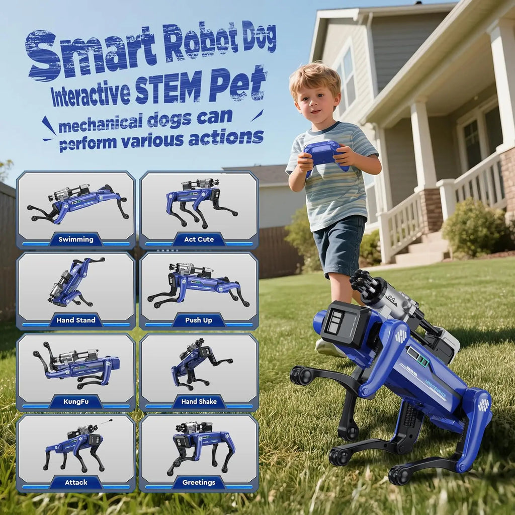 Intelligent AI RC Robot Dog Voice Dialogue APP Remote Control Programming Singing Dancing Machine Dog Kids Toys