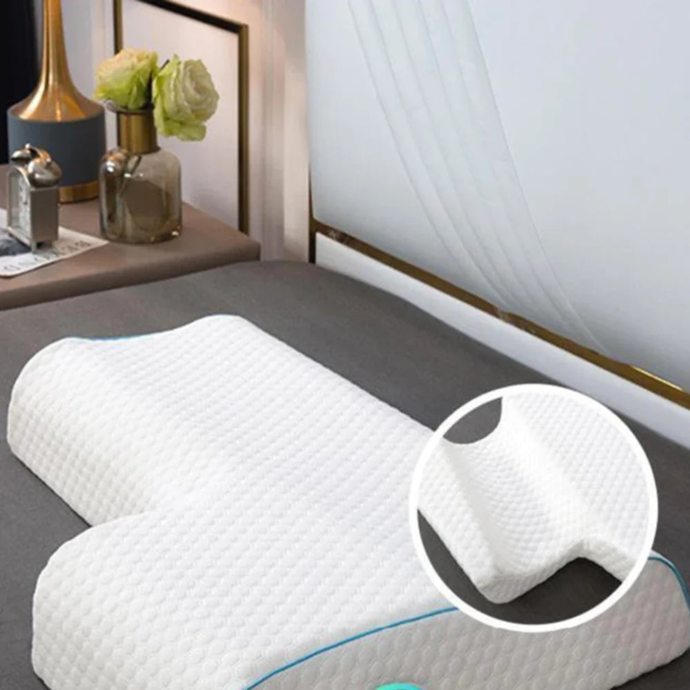 Arched Cuddle Couples Pillow with Slow Rebound and Breathable Memory Foam,Sleep Pillow for Anti Pressure Hand Protect Cervical
