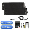 2PCS Devil Eyes APP Bluetooth Car advertising Screen LED Devil Eyes Light LED Flexible Display Full Color Smart Car Soft Screen
