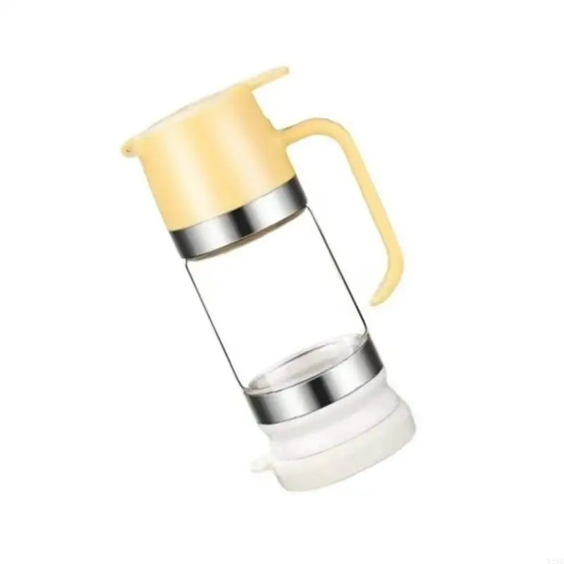 G2AB Push-Type Honeys Dispenser Large Capacity Glass Syrup Storage Jar with Handle Honeys Bottle for Kitchen and Dining Use