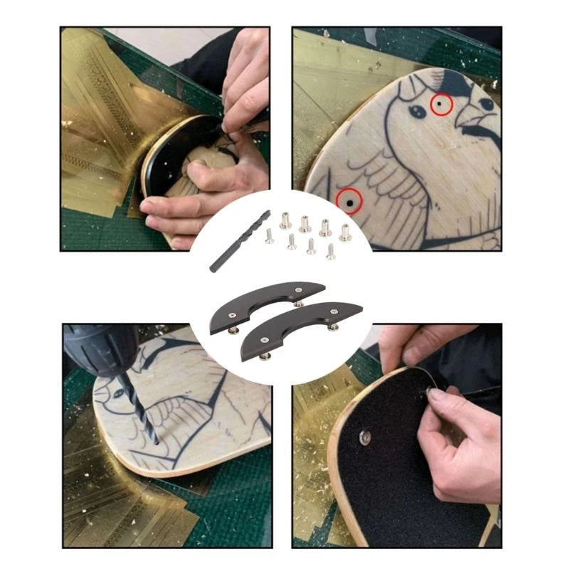 Skateboard Deck Guards Protector Plastic Head And Tail Board Enduring