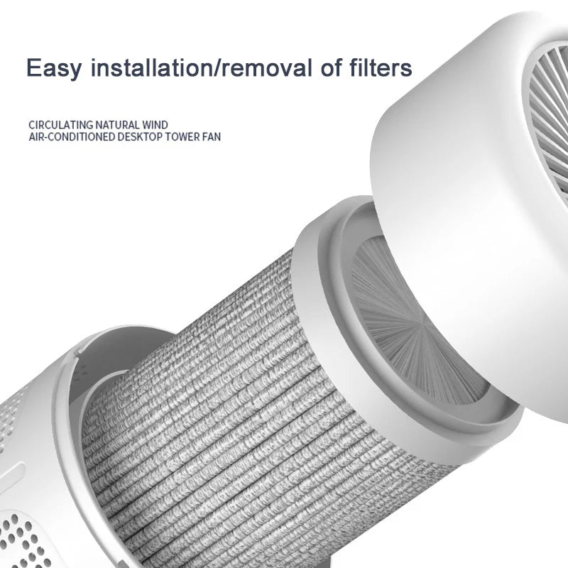 Mini Desktop Air Purifier HEPA Filter With Negative Ion Technology Eliminates Formaldehyde Odors Smoke And Dust Particles