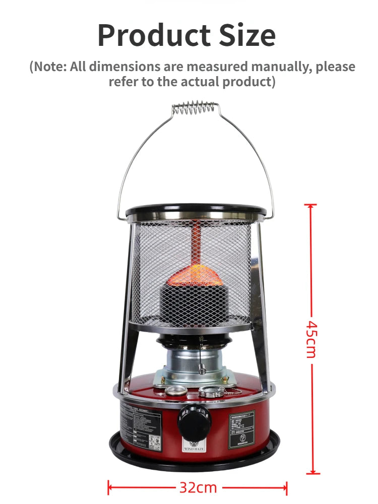 2 IN 1 Portable Kerosene Stove Heater 4.5L Kerosene Space Heater Outdoor Kerosene Heater for Camping  Fishing Hunting Cooking