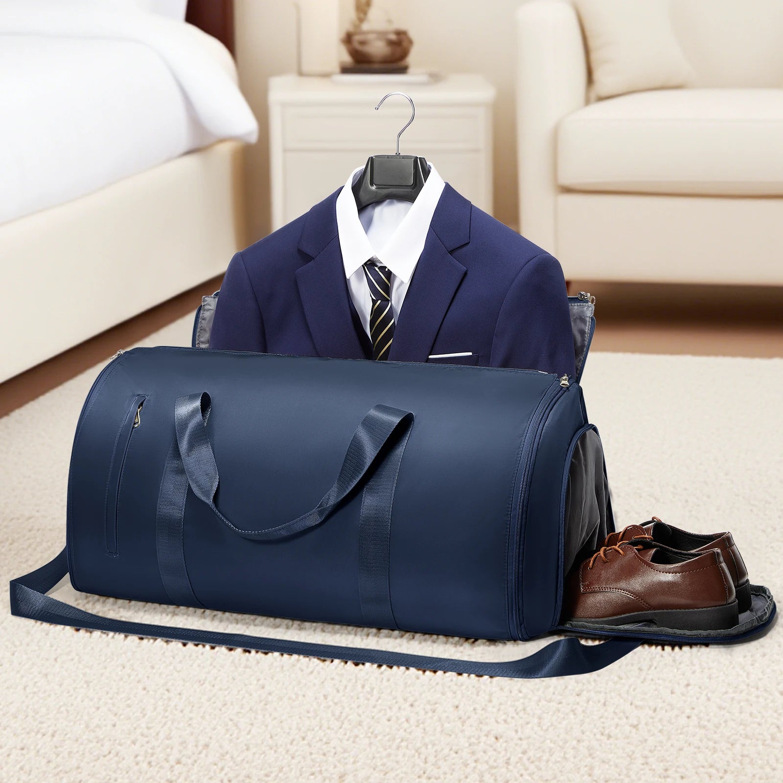 Suit Holders Travel Bag Case for Suit Holder-Convertible Bag Folding Suit Holders for Men Women Travel Business Clothing Bag ﻿