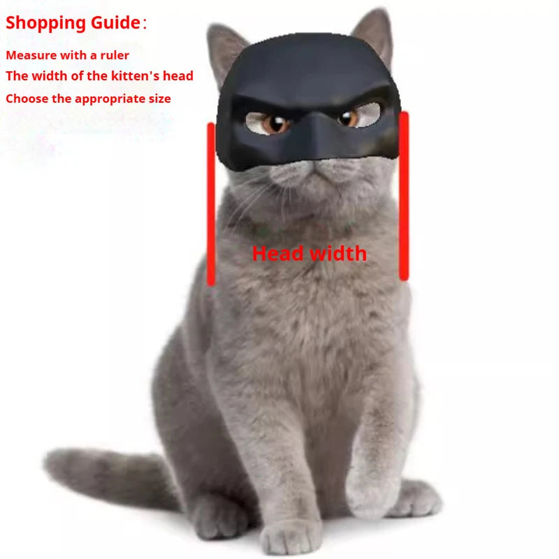 Bat Cat Mask Pet Decoration Mask for Cat and Dogs Spooky Half Mask Pet Accseeiories Pet Funny Party Make-up Decoration