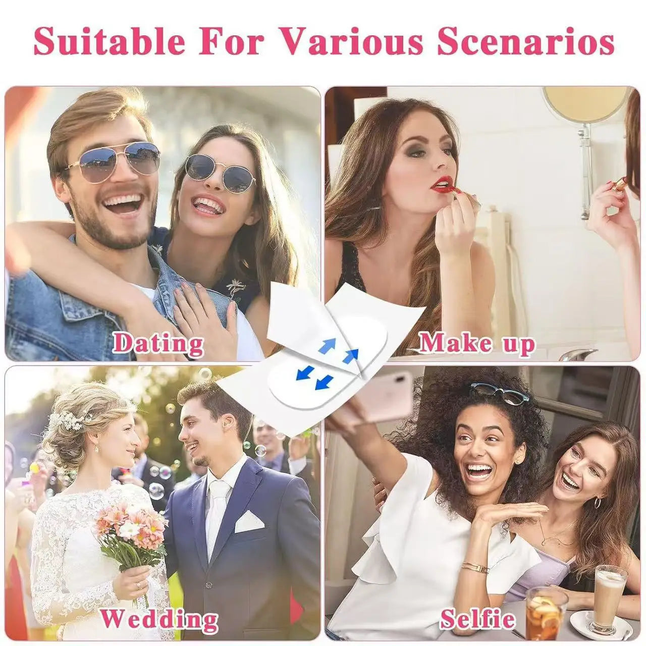 400pcs Lifting Up Face Stickers Invisible Transparent Thin Face Contours Patche Chin Lift Tools V-Shape Face Skin Adhesive Tape