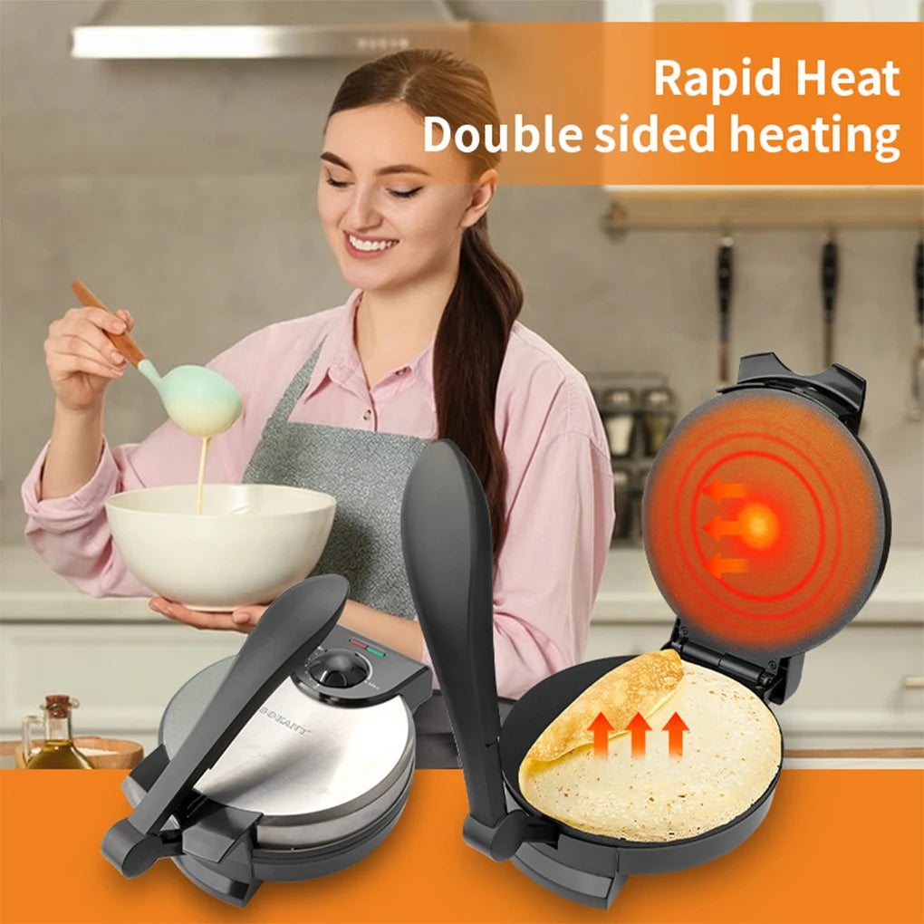 20CM Crepe Maker Griddle Electric Roti Pan Pancake Pan Non-stick Coating Kitchen Appliance Máquina Para Hacer Tortillas EU Plug