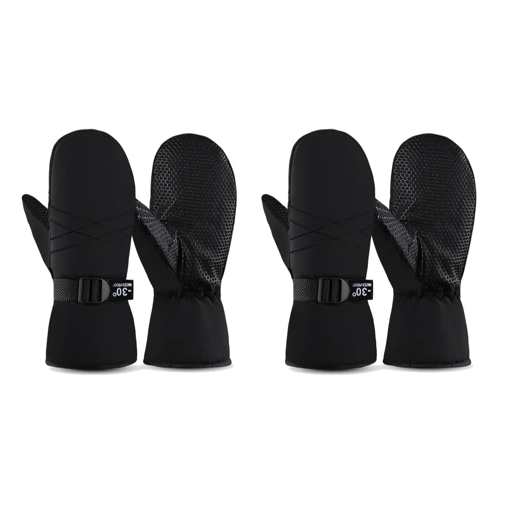 Ski Mittens Waterproof Winter Thermal Touch Screen Gloves Windproof Cycling/Snowboard Gloves Cold Weather Gloves for Outdoor