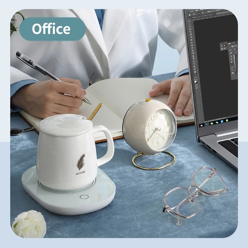 220V Electric Heating Coaster Heater Mug Warmer 55°C For Coffee Milk Tea Heating Pad Thermostatic Mat Kitchen Supplies