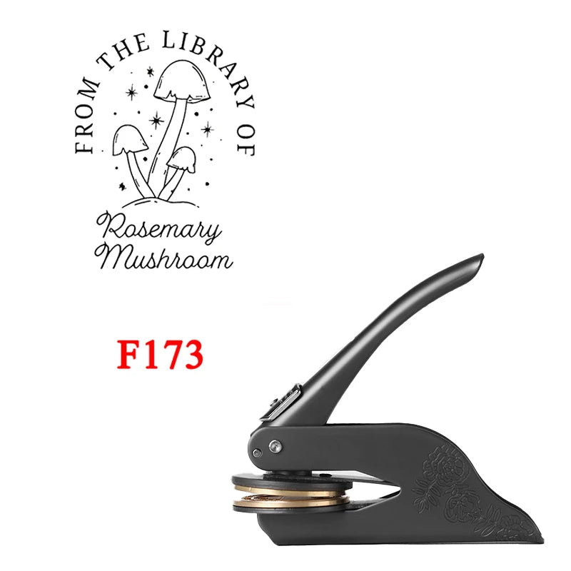 Embosser Stamp Customized Private Logo Customization Library Book Invitation Wedding Embossing Stamp Company Paper Leather Seals
