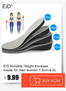 EiD 2cm 3cm 4cm Silicone Invisible Height Increase Insole Height Lift Taller 2in1 Soft Sock Shoes Pad for Men Women dropshipping