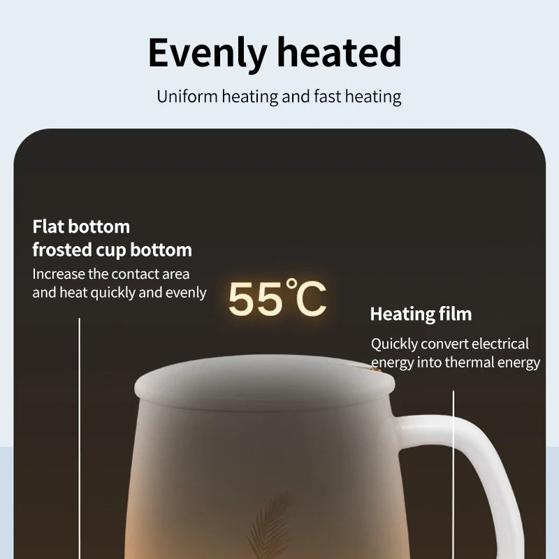 220V Electric Heating Coaster Heater Mug Warmer 55°C For Coffee Milk Tea Heating Pad Thermostatic Mat Kitchen Supplies