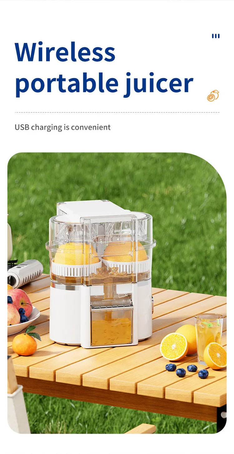 DualHead Electric Orange Juicer Squeezer Citrus Juicer Machines with Power Cord Cleaning Brush for Home Kitchen