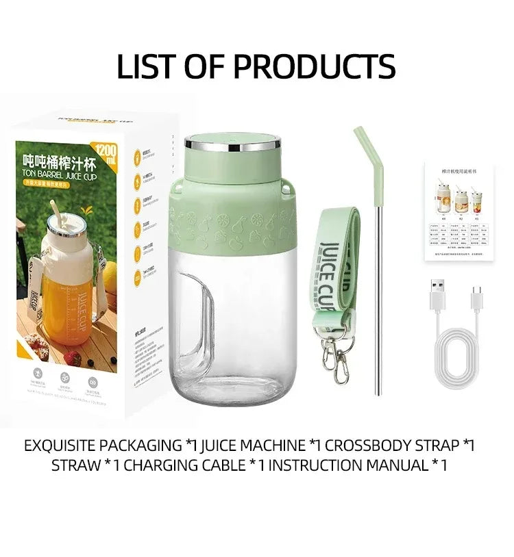 Portable Juicer Blender High-Speed Mini Fruit Juice Cup with Stylish Design Powerful Motor for Home Outdoor Compact Convenient