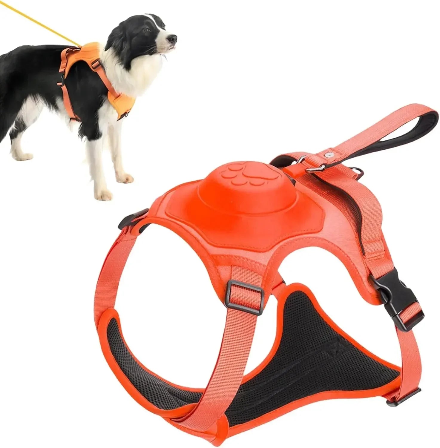 Dogs Explosion-proof Punch Breathable Dog Collar Harness for Small Medium Large Adjustable Pet Harness Vest Outdoor Training