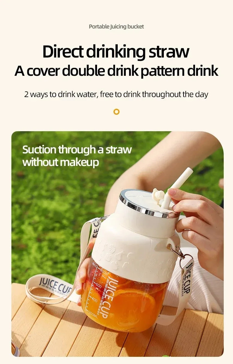 Portable Juicer Blender High-Speed Mini Fruit Juice Cup with Stylish Design Powerful Motor for Home Outdoor Compact Convenient