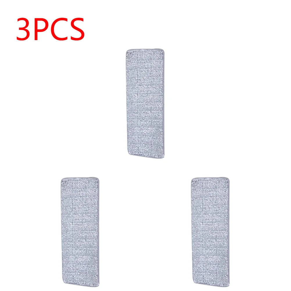 Rotating Head Household Cleaning Cloth Replacement Mop Microfiber Flexible Mop Heads Multi-function Stickable for Home Office