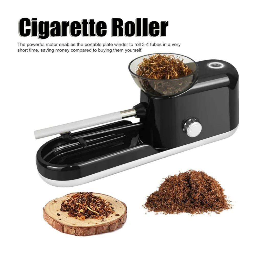 6.5 8mm Cigarette Rolling Machine Fully Automatic Tobacco Roller Smoking Accessories EU US Plug DIY Injector Maker Smoking Tool