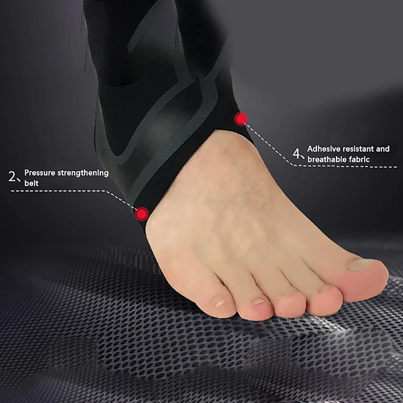 1 PC Sport Ankle Stabilizer Brace Compression Ankle Support Tendon Pain Relief Strap Foot Sprain Injury Wraps Running Basketball