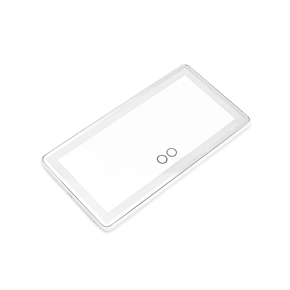 Car Sun Visor Vanity Mirror Cosmetic Mirror Rechargeable Makeup Mirror with 3 Light Modes 60 Leds Dimmable Clip-on Rear Wireless
