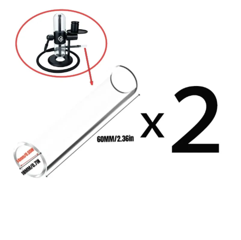 Kompact Gravity Hookah Replaceable Glass Bottles 14mm Tobacco Bowls Cigarette Mouthpiece Universal Smoking Pipe Accessories