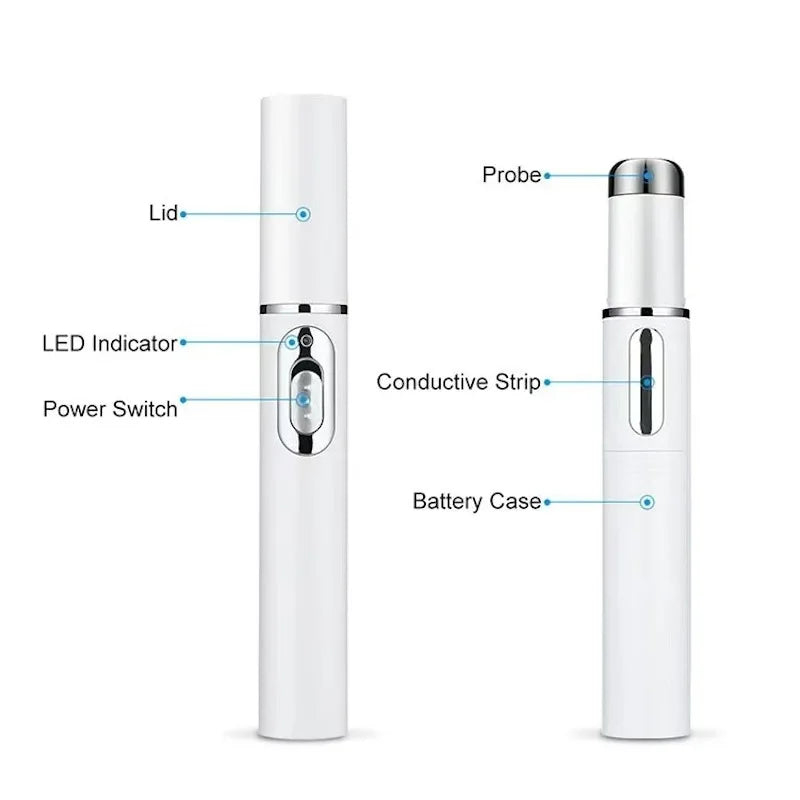 Blue Light Therapy Acne Laser Pen,LED Face Light Therapy For Scar Wrinkle Removal Treatment Device,Skin Care Beauty Appliances