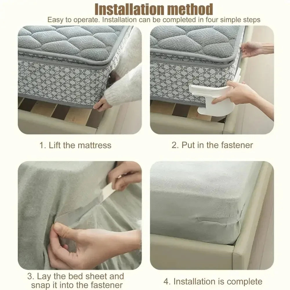 4/8/12Pcs Heavy Duty Bedsheet Corner Tightener Clips High-quality Materials Durable and Reliable Bed Sheet Grippers Protectors