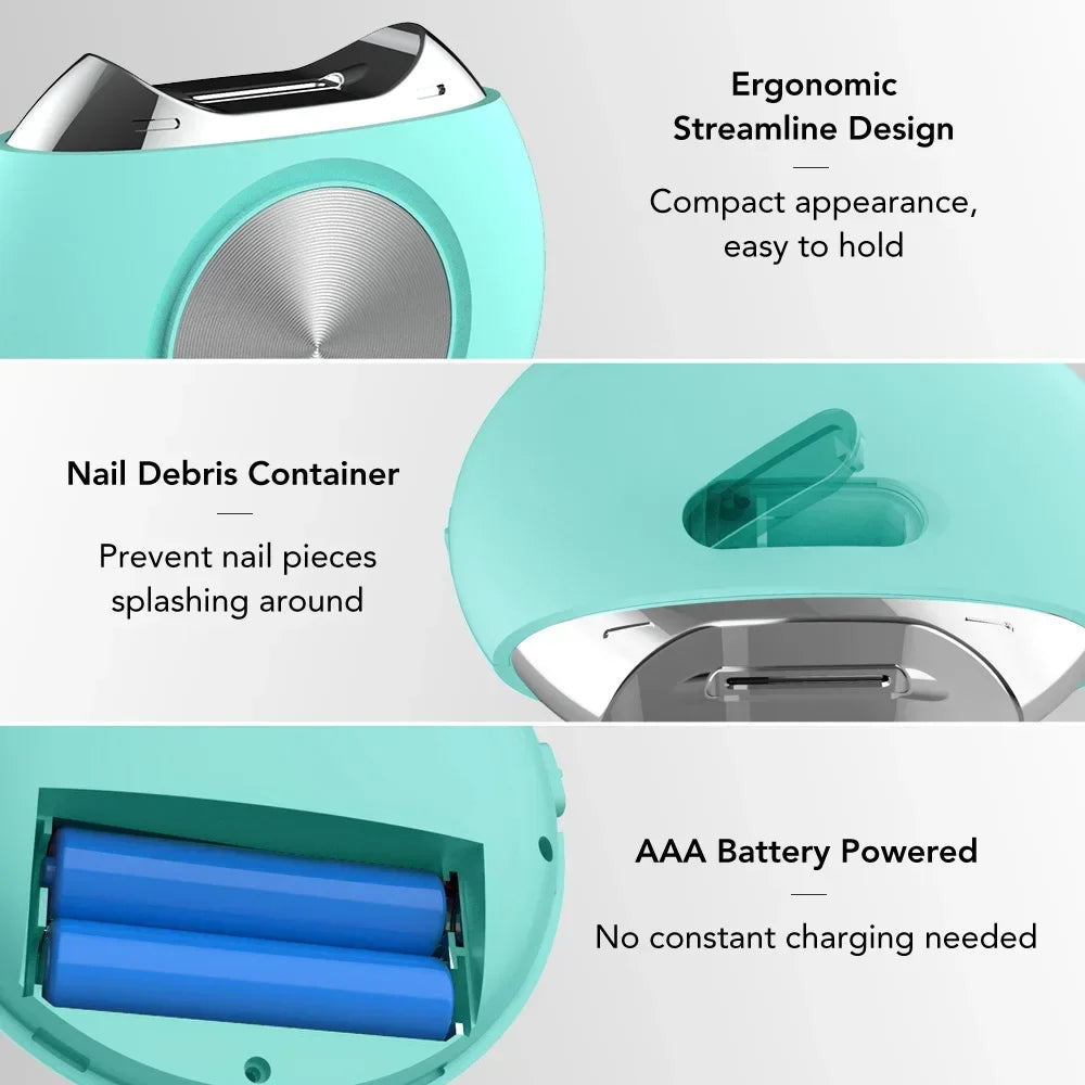 Electric Automatic Nail Clipper for Nail Trimming Trimming Finger Toe Scissors Clips Container