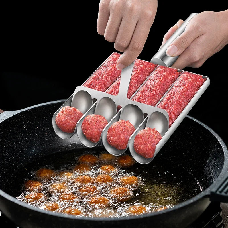 Meatball Maker Stainless Steel Meatball Mold for Easy Homemade Meatballs, Salad Balls, Sandwich Perfect for Family Cooking