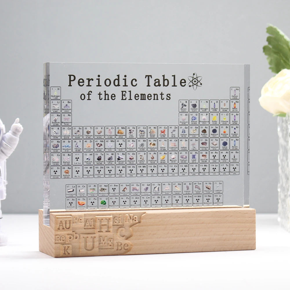 Periodic Table Ornament Learning Tool Display Teaching Props Student Gifts Desktop Decorations