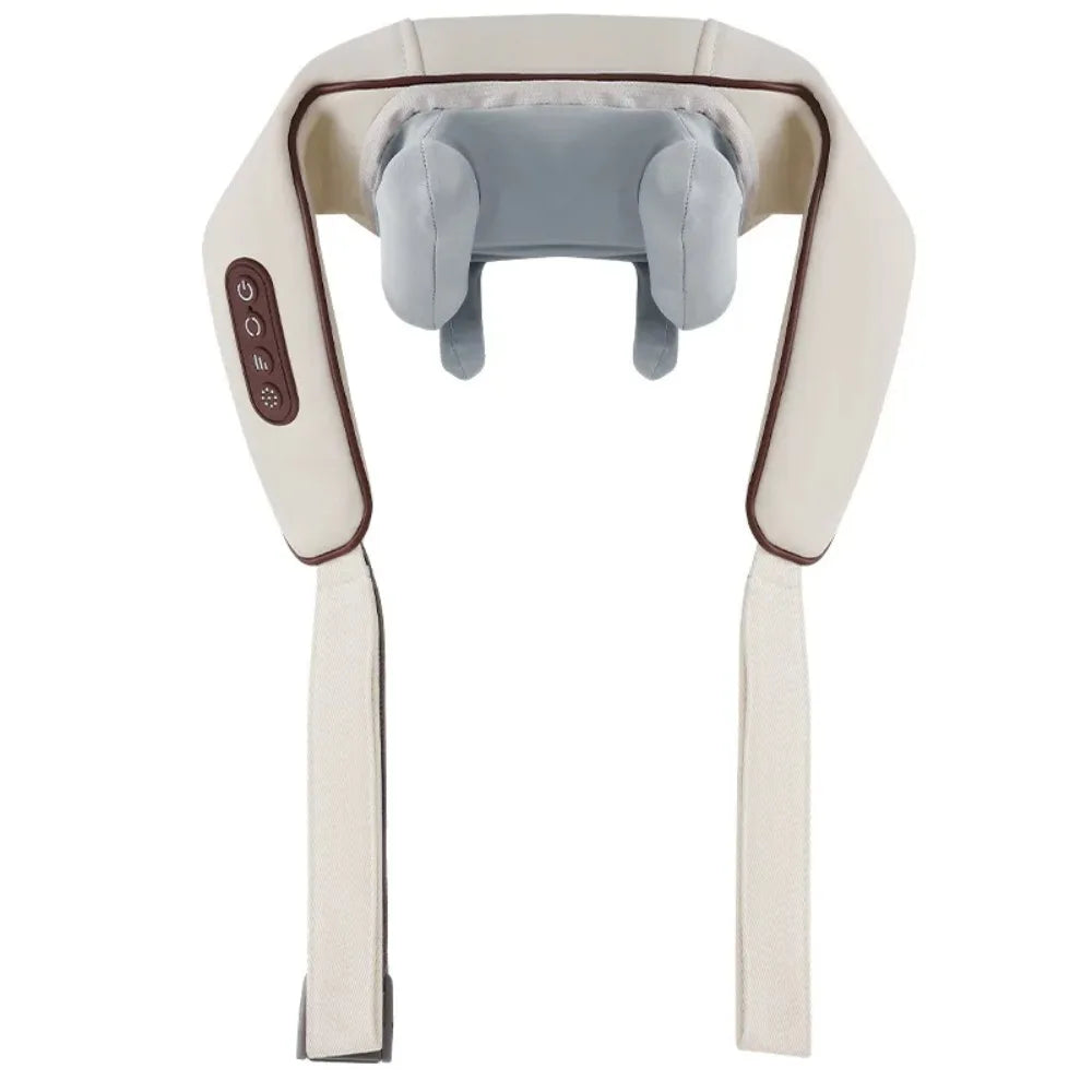 Hot-selling portable mini relaxation clay kneading smart heated shawl, multi-function acupressure massage for trapezius and neck