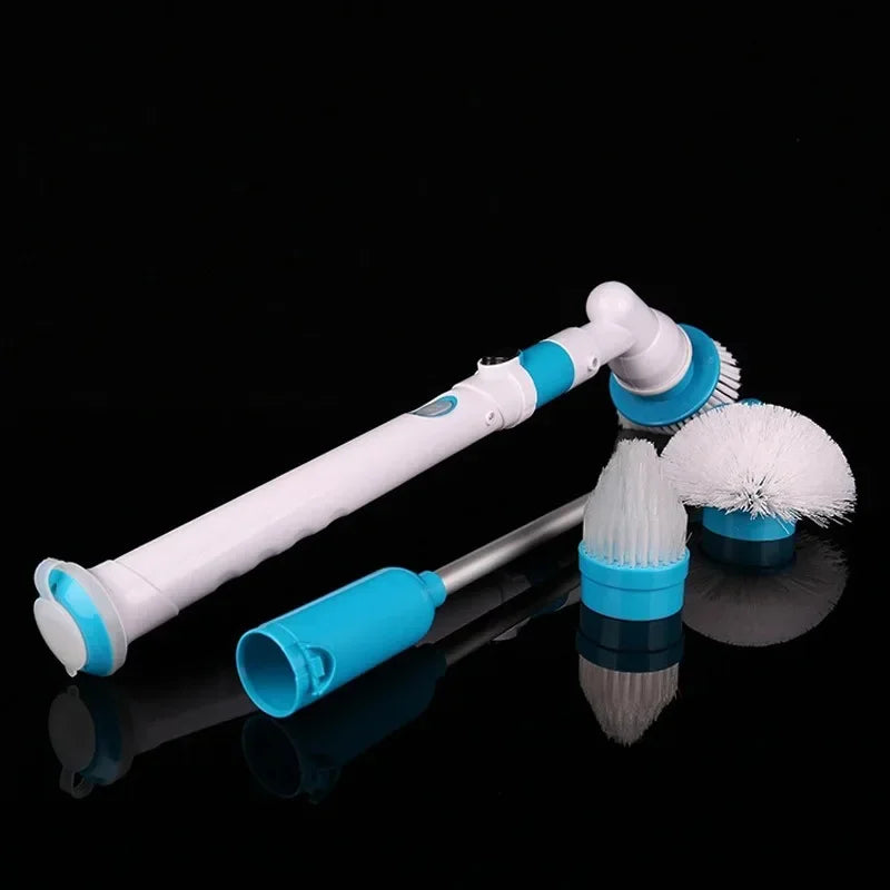 Electric Cleaning Brush 1PC Long Handle Rotating Cordless Rechargeable Household Bathroom Kitchen Floor Tile Washing Brush