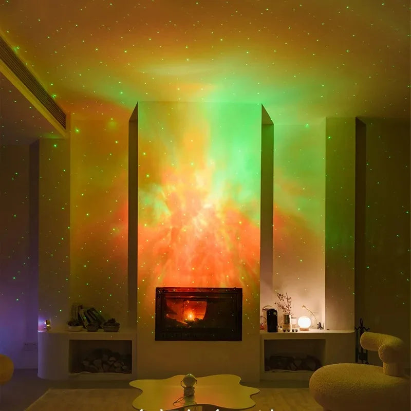 Dinosaur Egg Galaxy Projector with Remote Control Bluetooth Speaker LED Night Light Starry Sky Projection Light Children's Gift