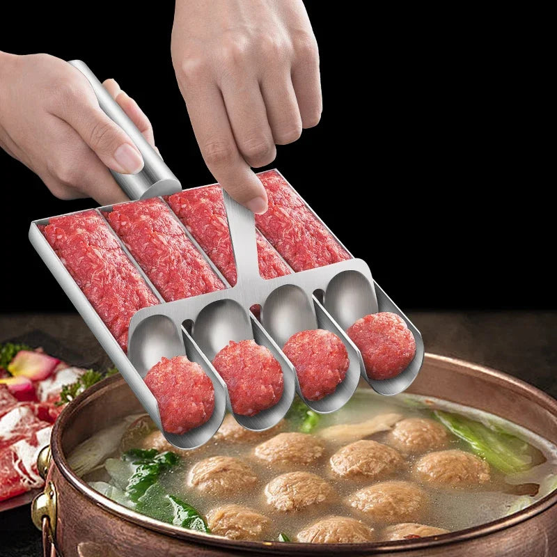 Meatball Maker Stainless Steel Meatball Mold for Easy Homemade Meatballs, Salad Balls, Sandwich Perfect for Family Cooking