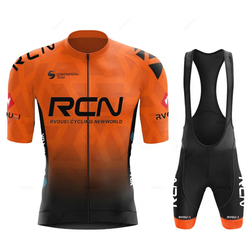 2026 Rvouei Team Cycling Jersey Set Summer Breathable Road Bicycle Suit Riding Uniform Bike MTB Clothing New Sports Cycling Kits