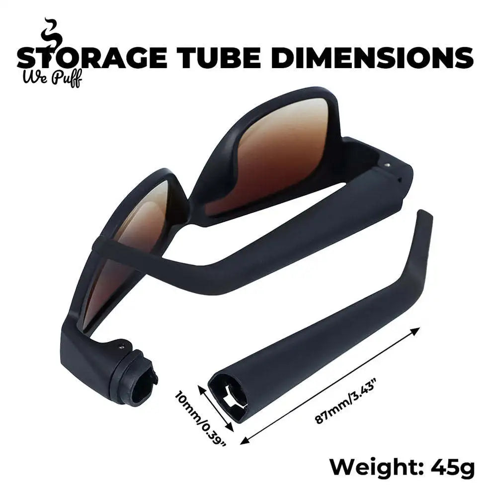 Sunglasses Hidden Tapered Cigarette Storage Tube Removable Glasses Holder Horn Tube Tobacco Box Smoking Pipe Accessories