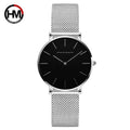 Hannah Martin Japan Quartz Movement High Quality Women Stainless Steel Mesh Rose Gold Waterproof Ladies Watch Dropshipping CB36