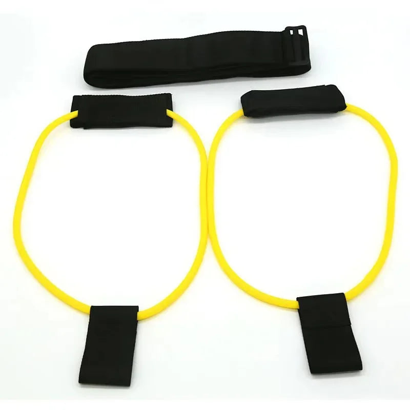 Muscle Strength Training Resistance Band Legs Waist Belt Pedal Exercise Body Building Workout Elastic Bands Fitness Equipment