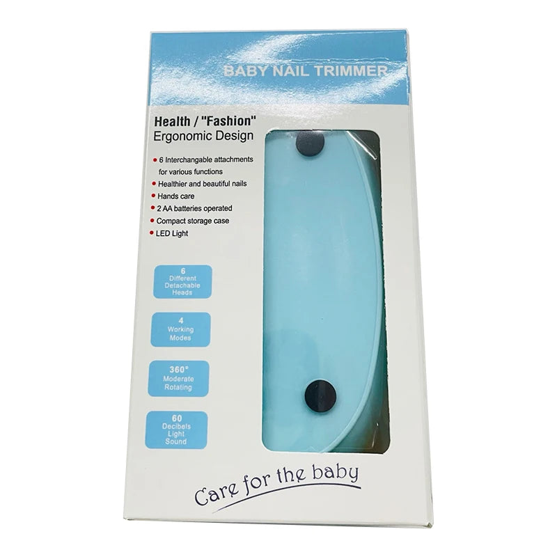 Multifunctional Electric Baby Nail Trimmer Baby Nail File Clippers Toes Fingernail Cutter Trimmer Manicure Tool Set Baby Care