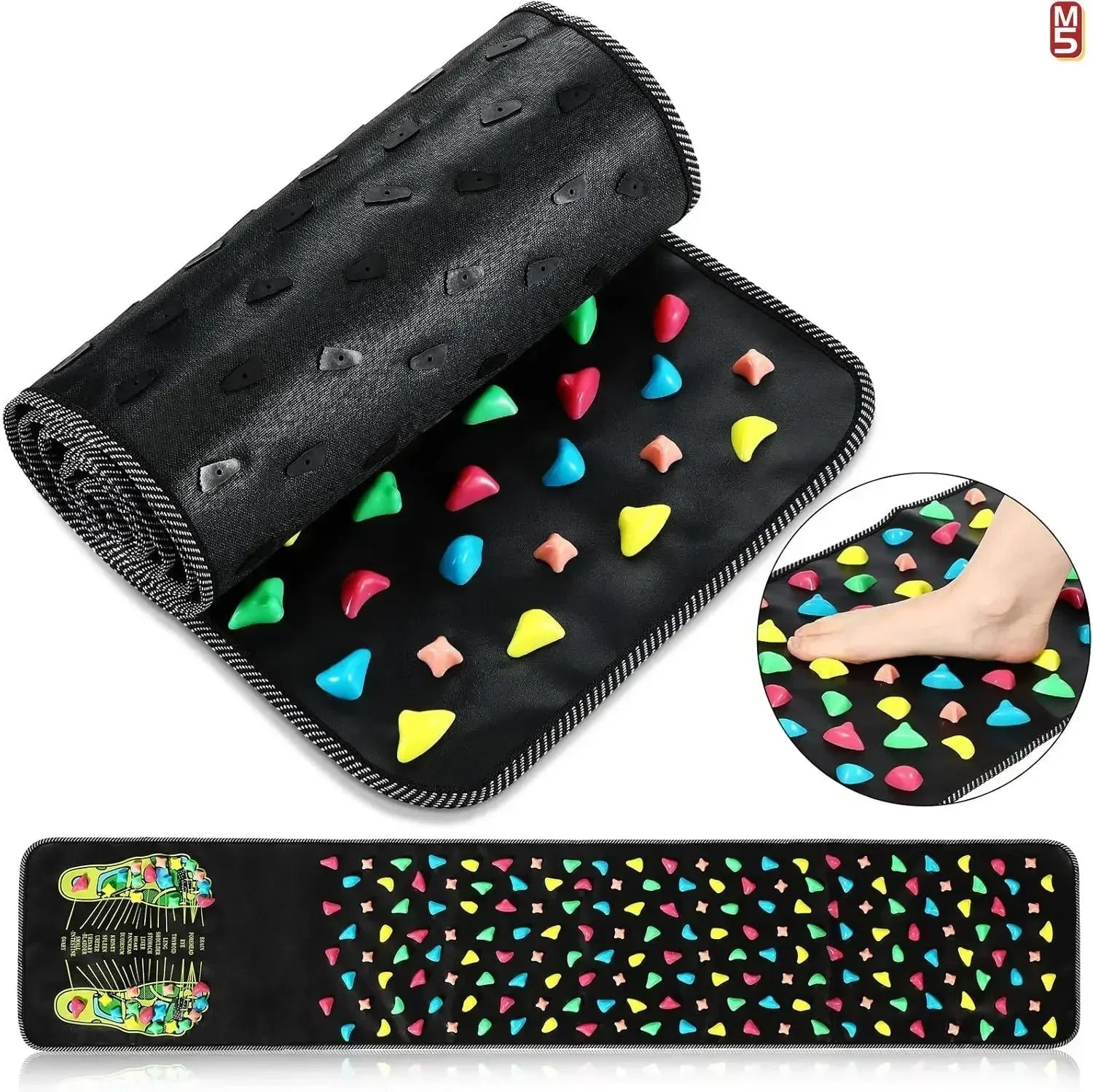 Acupressure Pad Foot Reflexology Massage Pad Health Care Walking Foot Pressure Pad Reflexology Massage Pad Foot Massager