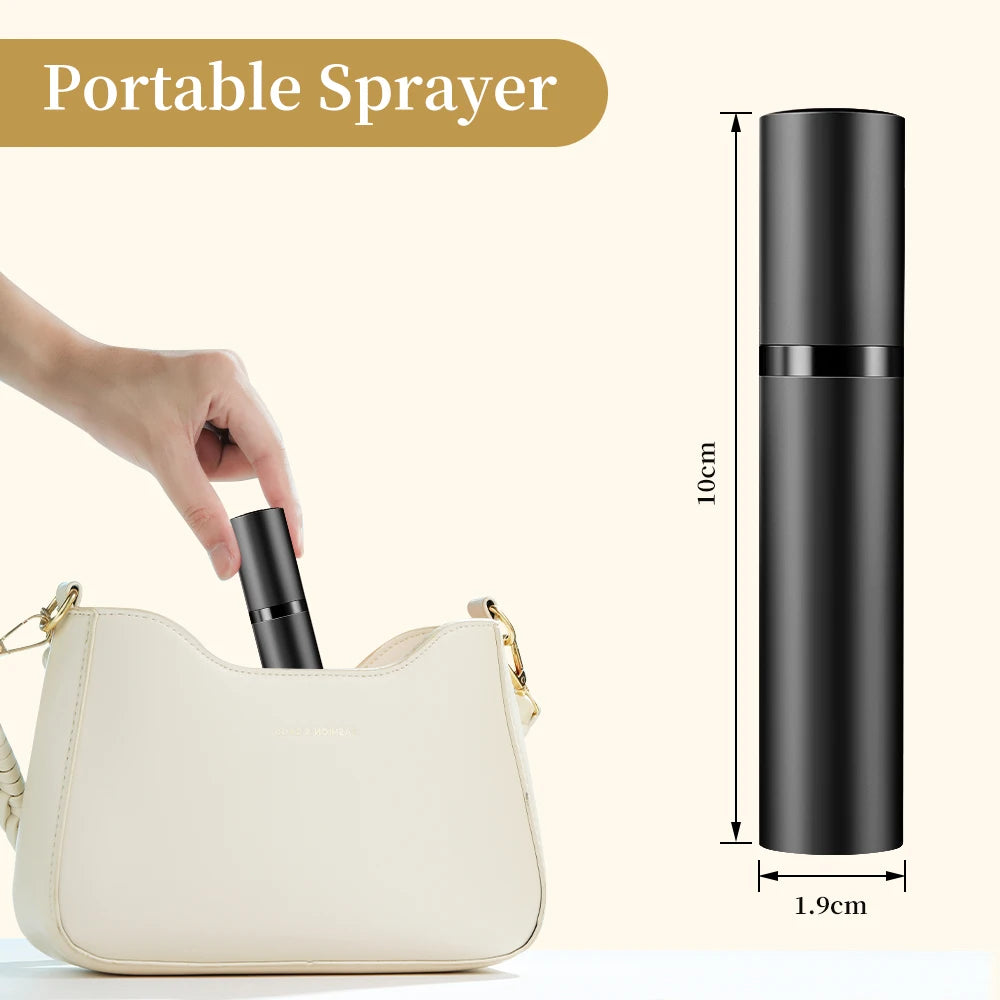 10ml Mini Refillable Perfume Bottle with Spray Scent Pump Portable Travel Empty Cosmetic Containers Mini Spray Atomizer Bottle