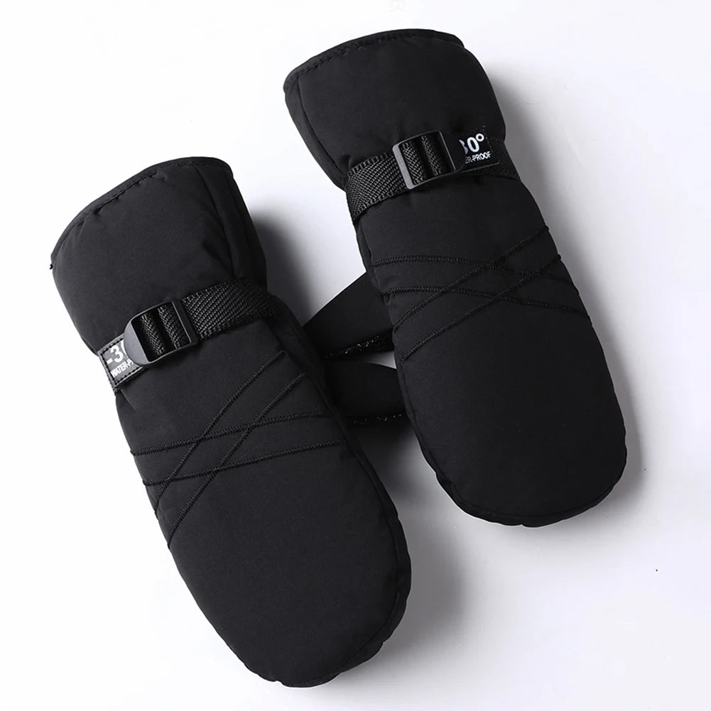 Ski Mittens Waterproof Winter Thermal Touch Screen Gloves Windproof Cycling/Snowboard Gloves Cold Weather Gloves for Outdoor