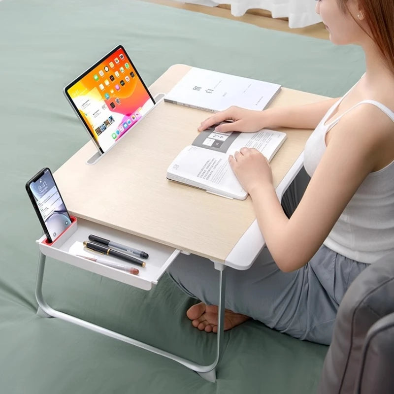 Foldable Laptop Bed Table Floor Tray Desk Study Writing Stand Portable Dorm Desk for Sofa or Home Office Use