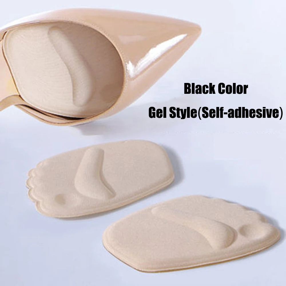 Forefoot Insert Cushion Pads for Women Shoes Anti slip Silicone Foot Pain Relief Pads for High Heels Sandals Gel Shoe Insoles