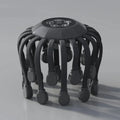 20 Massage Heads Orange Scalp Massager - Red Light Vibrating Octopus Scratcher for Relaxation, Stress Relief