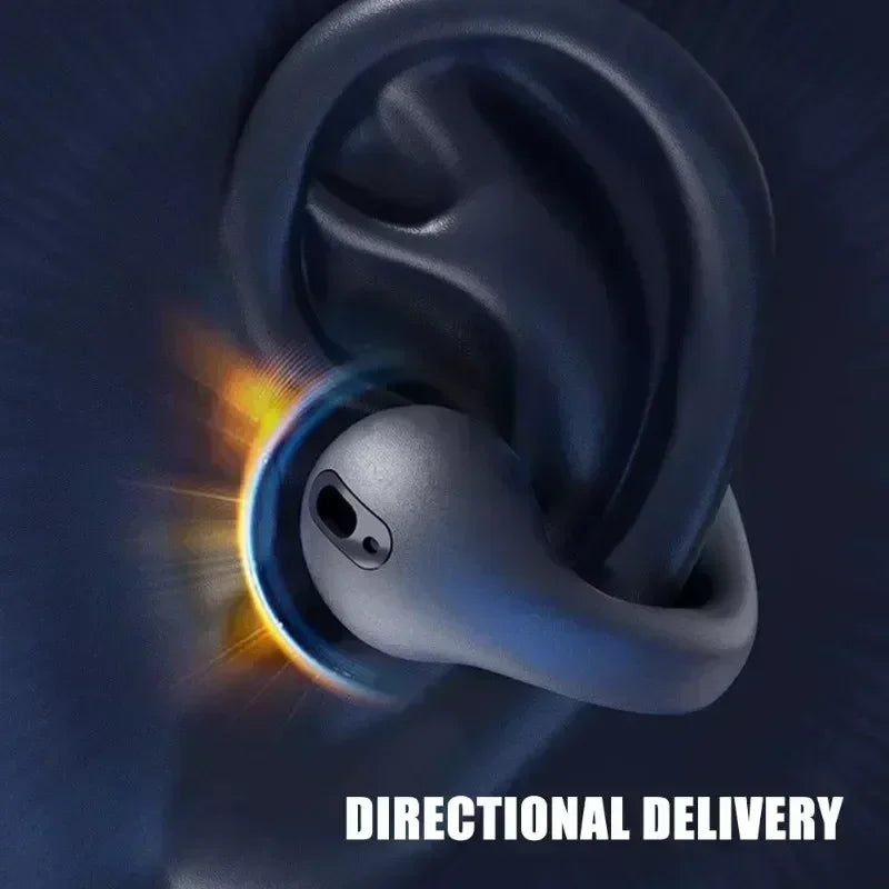 New T75 Bluetooth 5.3 Bone Conduction Earphones - Waterproof Sports Headphones with HiFi Stereo Sound